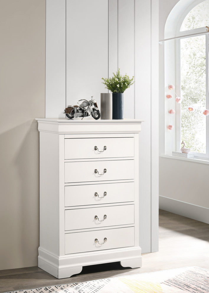 Louis Phillipe Chest, White
