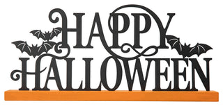 18"L Halloween Wood & Metal Table Decor