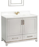 Albia Collection 42" Bathroom Vanity With Sink, Mirror, Countertop, Gray