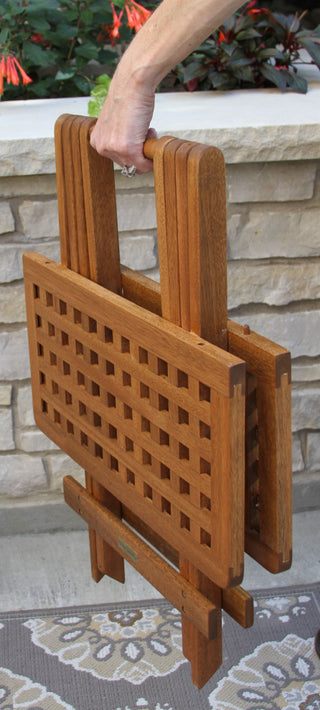 3-Piece Eucalyptus Folding Swing Lounger Set