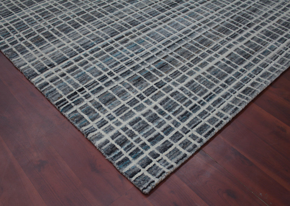 Amer Rugs Paradise PRD-1 Gray Gray Hand-woven - 8'x10' Rectangle Area Rug
