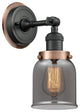 INNOVATIONS LIGHTING 203BK-BPAC-HRAC-G53 Small Bell 1 Light Mixed Metals Sconce