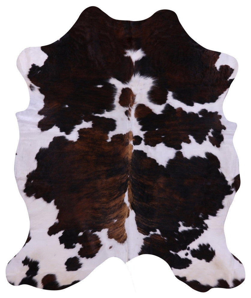 7' 3" X 6' 1" Organic Natural Hair-On Cowhide Area Rug C1844