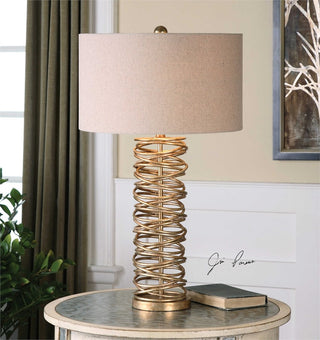 Amarey Metal Ring Table Lamp By Designer Jim Parsons