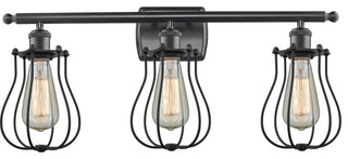 INNOVATIONS LIGHTING 516-3W-BK-CE513-BK-LED 3 Light Bath Vanity Light