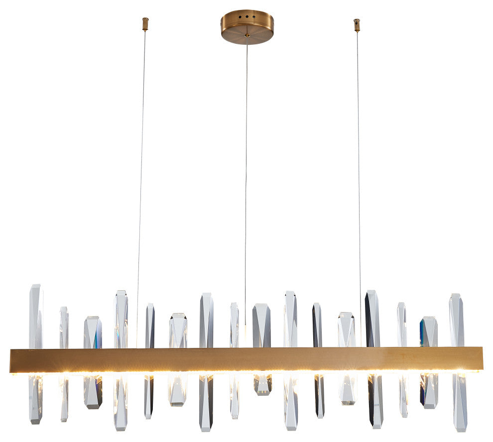 BETHEL INTERNATIONAL FT72C47G 1-Light LED Chandelier