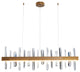 BETHEL INTERNATIONAL FT72C47G 1-Light LED Chandelier