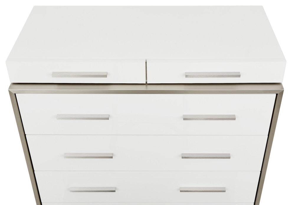 Marquee 6-Drawer Chest - Cloud White