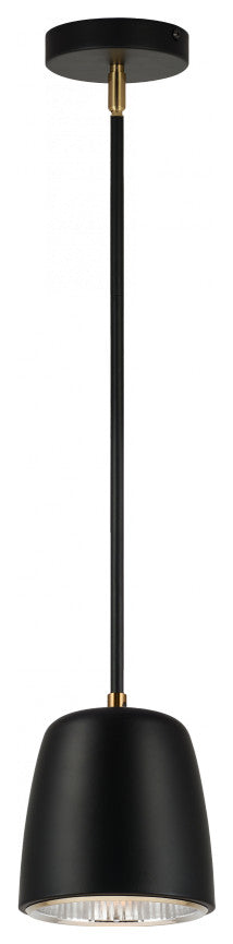 Matteo Lighting Luca Contemporary Pendant Light, Black