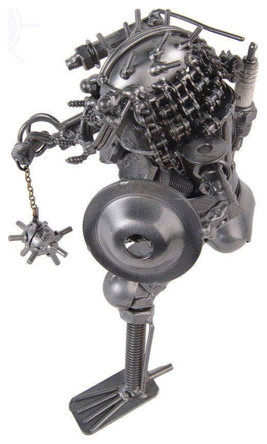 Metal Predator With Chain Flail and Shield