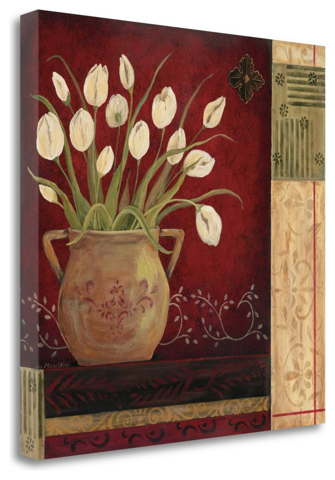 "Villa Tulips" By Jo Moulton, Giclee Print on Gallery Wrap Canvas, Ready to Hang