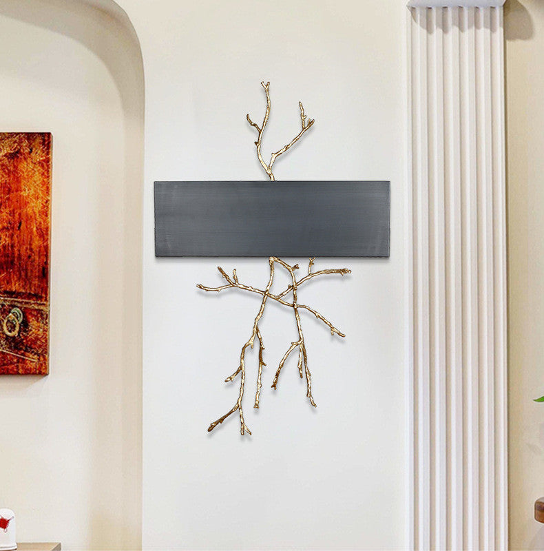 Creative LED Wall Lamp in Forest Style, Living Room, Bedroom, Black, Warm Light