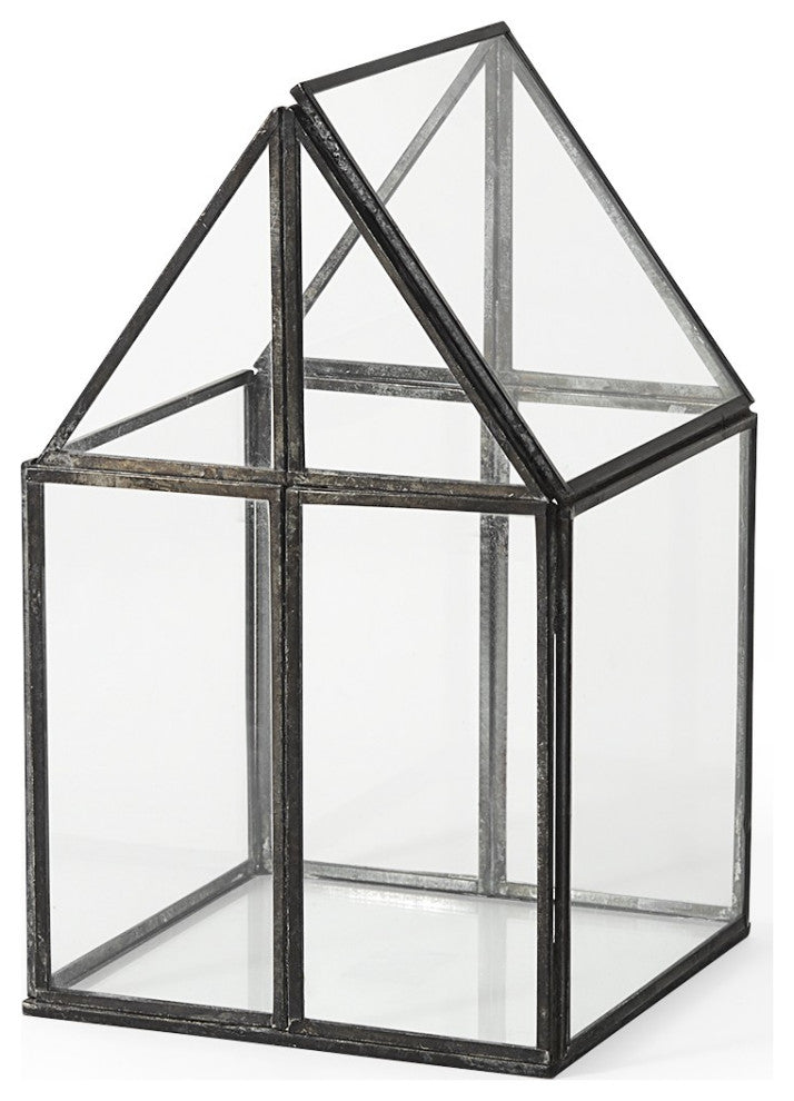 Petite House Shaped Glass Terrarium