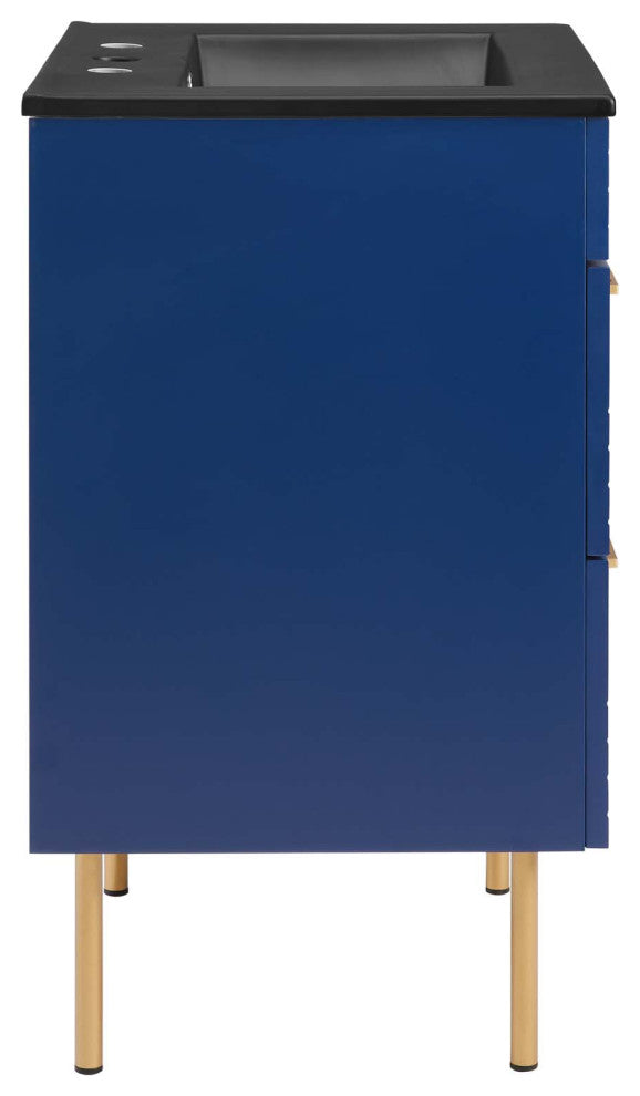 Daybreak 24" Bathroom Vanity, Blue Black