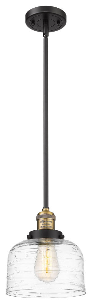 INNOVATIONS 201S-BAB-G713 1-Light Mini Pendant Black Antique Brass