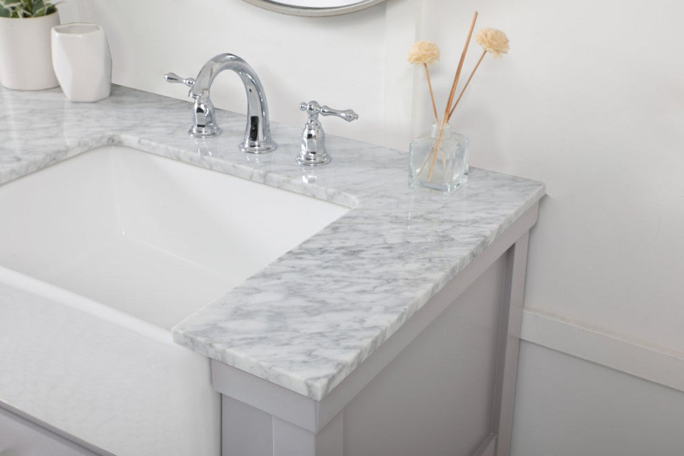 Home Living 22" Farmhouse Grey-Light Bathroom Vanity