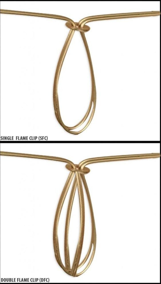 6" Deep Empire Chandelier Lampshade, Black, White, 6 Pack