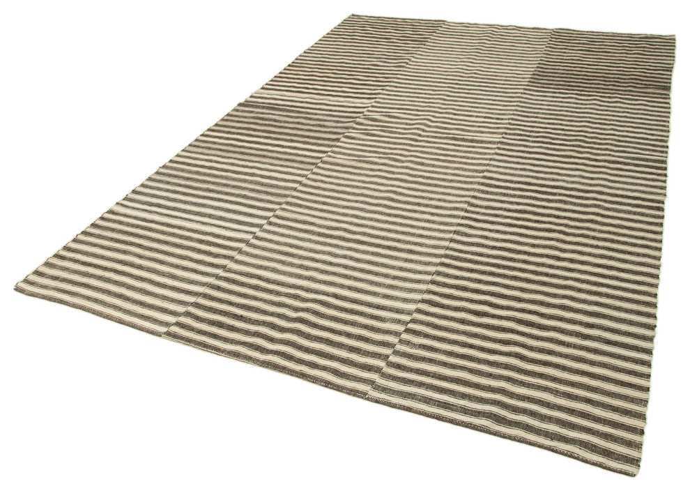 Rug N Carpet - Handwoven Oriental 6' 8'' x 10' 2'' Decorative Wool Kilim Rug