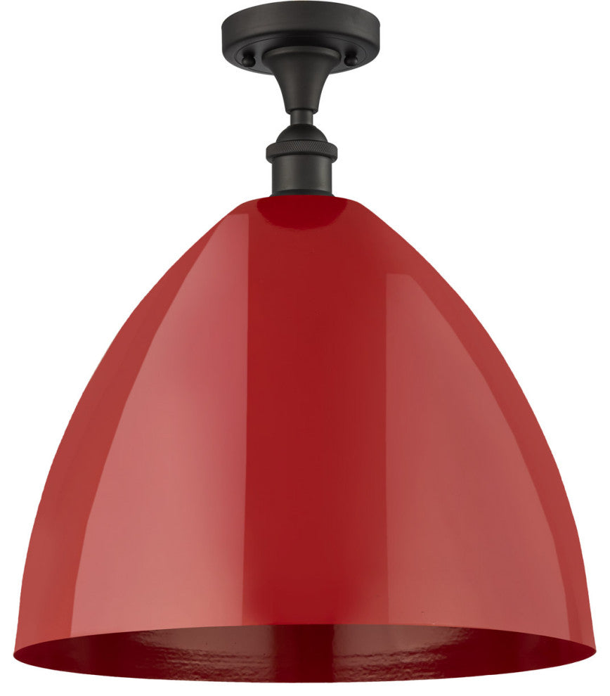 Innovations 516-1C-OB-MBD-16-RD 1 Light Semi-Flush Mount, Oil Rubbed Bronze