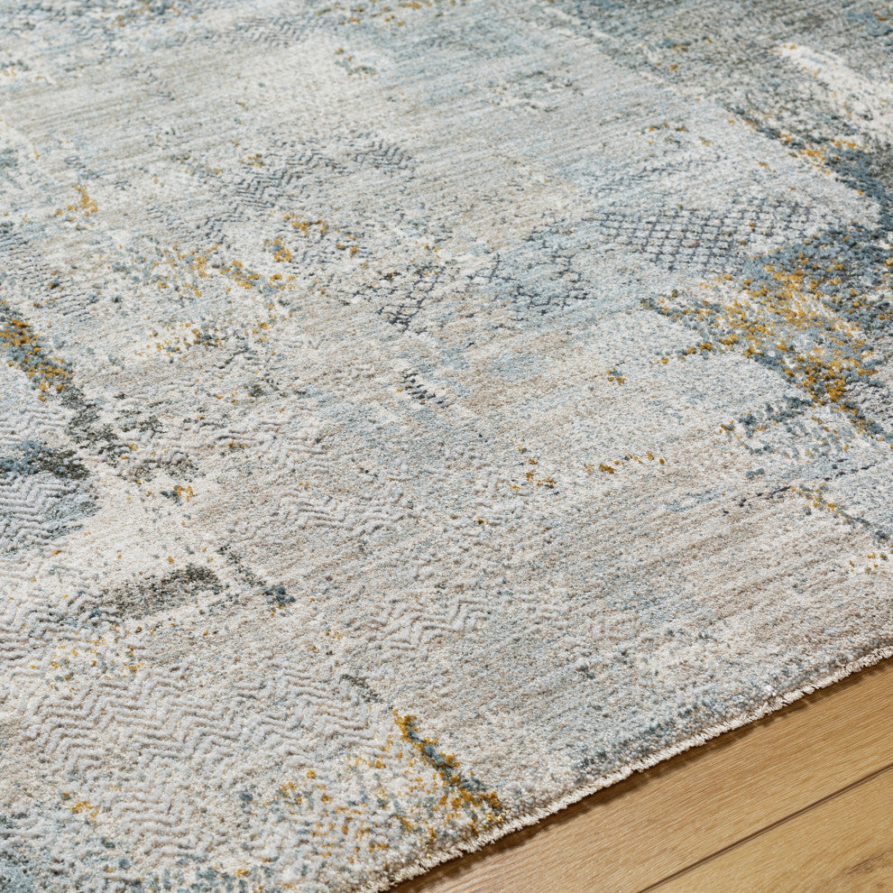 Surya Dresden DRE-2305 Machine Woven Area Rug, Dusty Sage, 2'7" x 7'3"