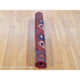 Rust Red, Afghan Ersari, Hand Knotted Pure Wool Oriental Rug, 3'10"x5'10"