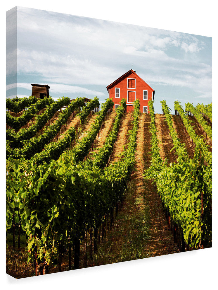 Lance Kuehne 'Dry Creek Barn' Canvas Art, 18"x18"