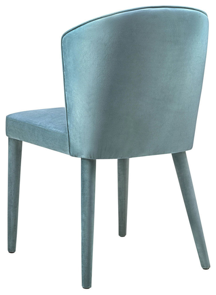 TOV Furniture Metropolitan Sea Blue Velvet Chair