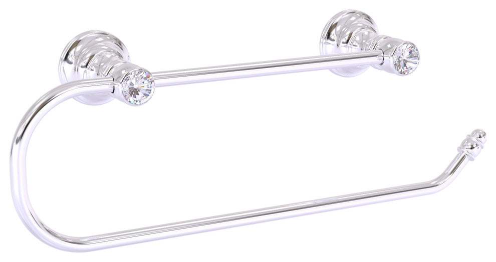 Carolina Crystal Wall Mounted Paper Towel Holder, Polished Chrome