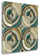 "The Center II Abstract Turquoise" By Cheryl Warrick, Gallery Wrap Canvas