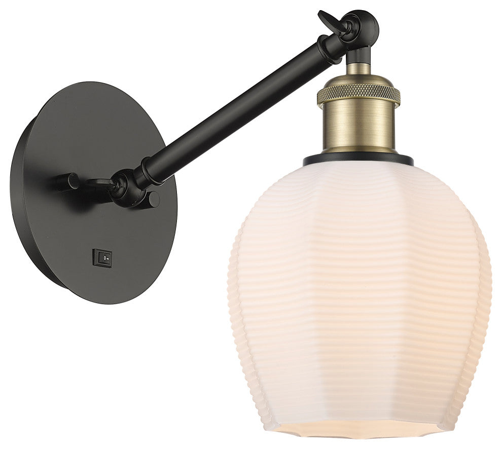Innovations 317-1W-BAB-G461-6 1-Light Sconce, Black Antique Brass