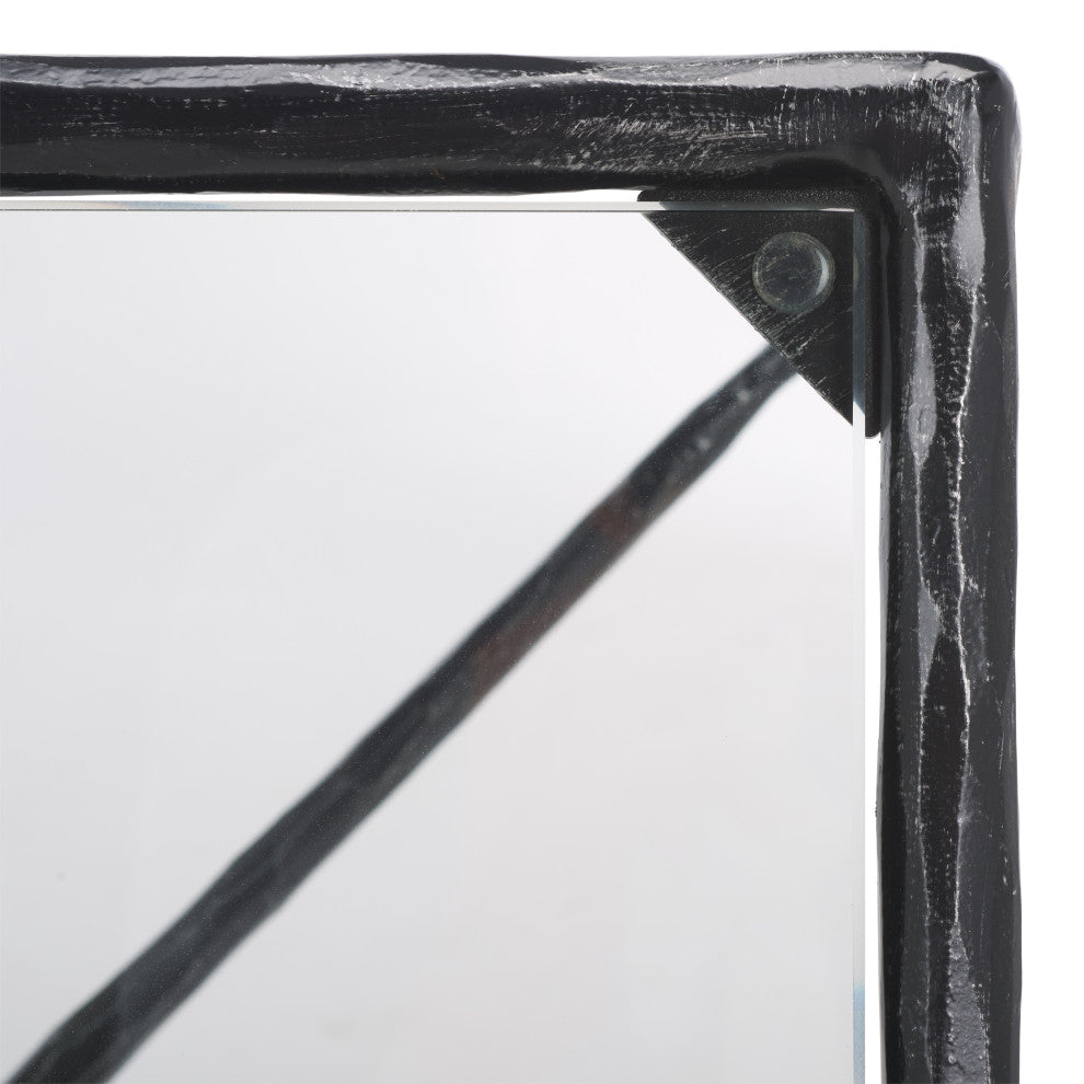 Safavieh Couture Isabellina Metal Coffee Table, Black / Clear