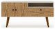 Tribeca 53.94 TV Stand in Off White and Nature