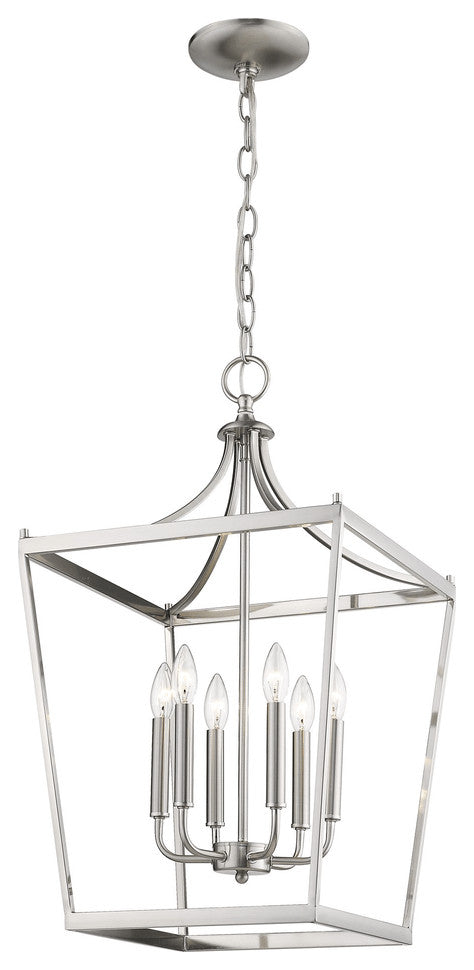 Kennedy 6-Light Satin Nickel Pendant