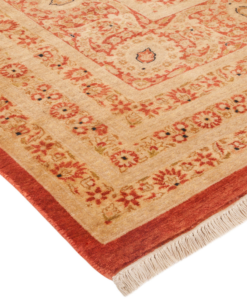 Mogul, One-of-a-Kind Hand-Knotted Area Rug Orange, 9'2"x12'6"