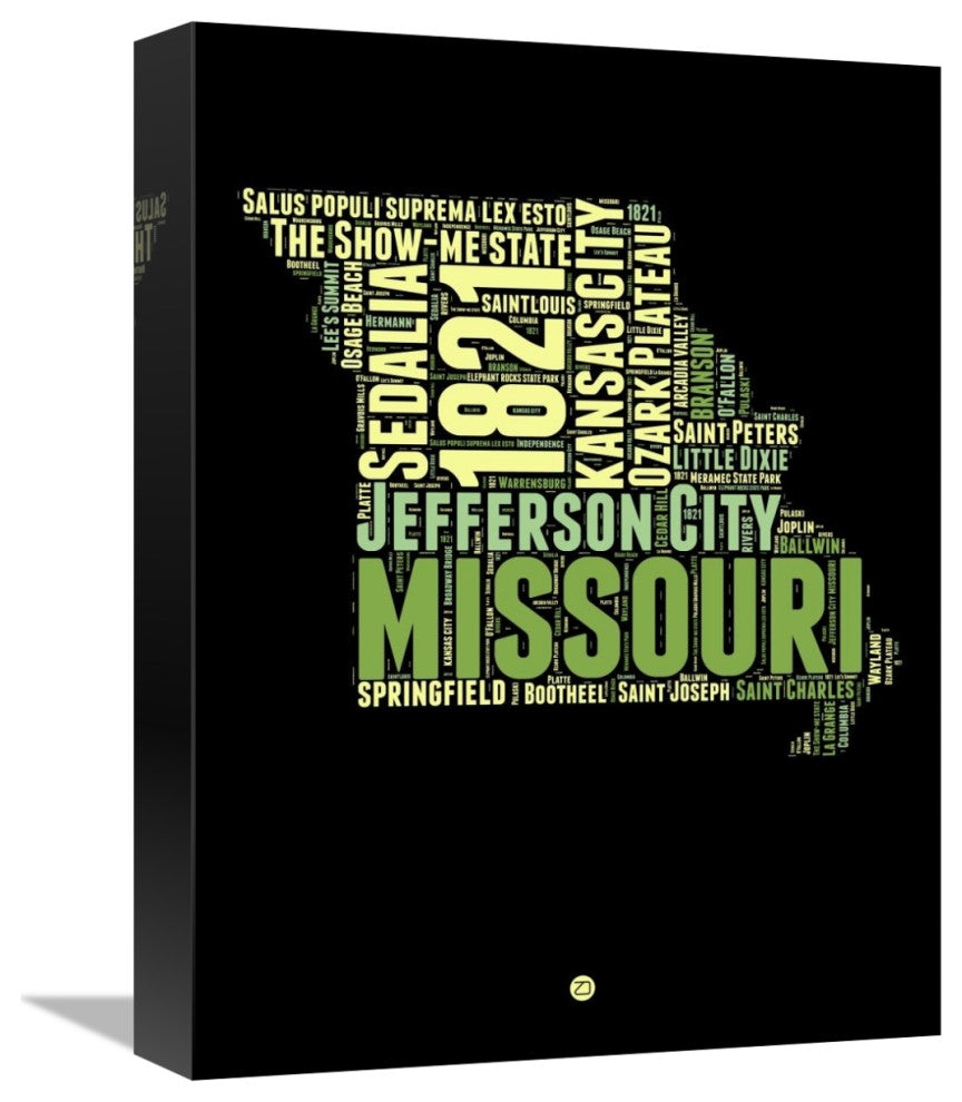 "Missouri Word Cloud 1" Fine Art Print