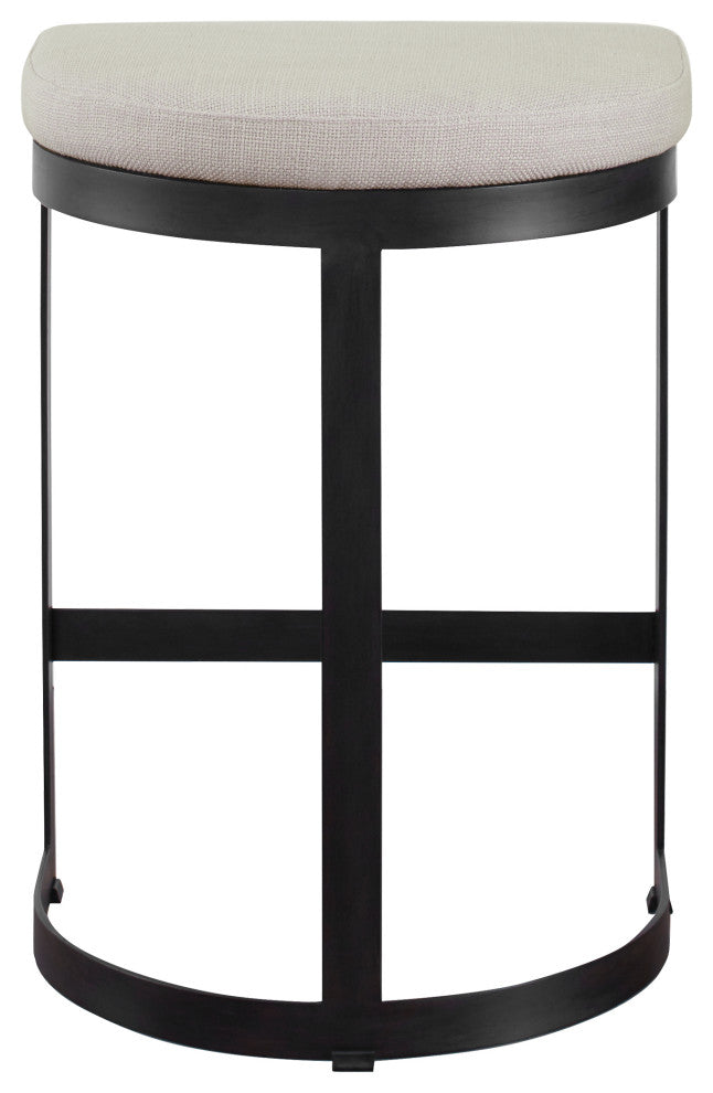 Uttermost Ivanna Black Iron Counter stool