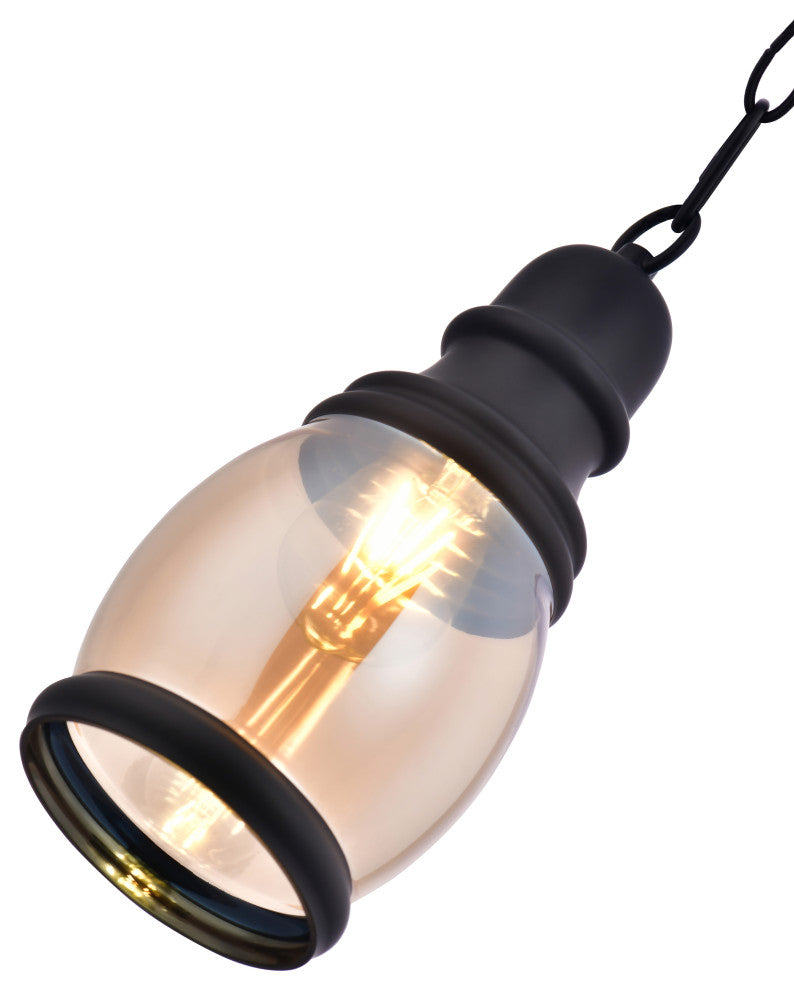 Lazzur Alagnon 1 Light 5" Matte Black Pendant
