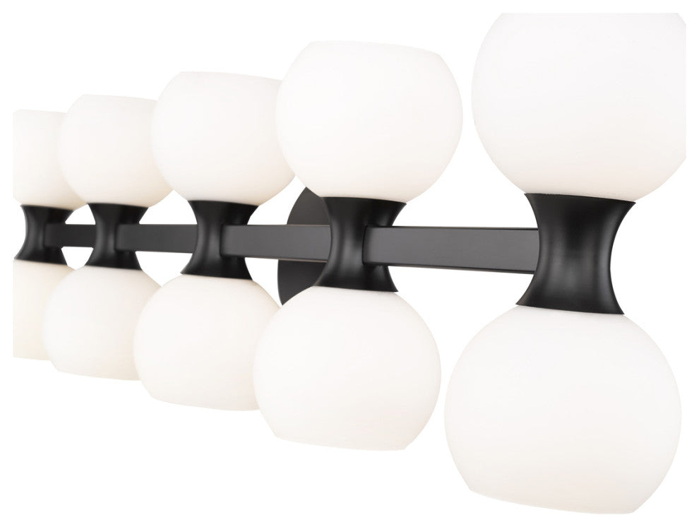 Z-LITE 10-Light Vanity, Matte Black