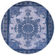 Ahgly Company Indoor Round Mid-Century Modern Area Rugs, 8' Round