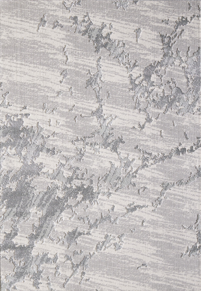 Abani Nova Nov130A Grey Beige Marble Textured Abstract Area Rug