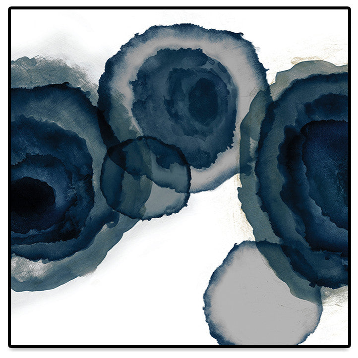 "Blotted Ink II" Oversized Framed Canvas, 45" x 45"