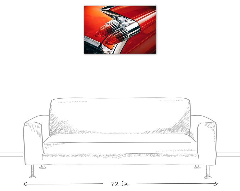 Car with Vintage Light 20x30 Print on Canvas