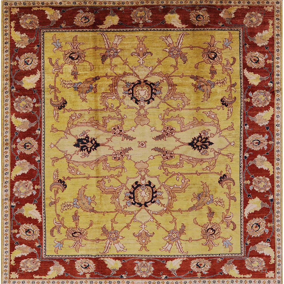 Ahgly Company Indoor Square Mid-Century Modern Area Rugs, 7' Square