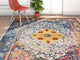 Well Woven Laurent Fantasia Modern Vintage Medallion Multi Area Rug