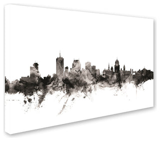 Michael Tompsett 'Quebec Canada Skyline' Canvas Art, 12" x 19"
