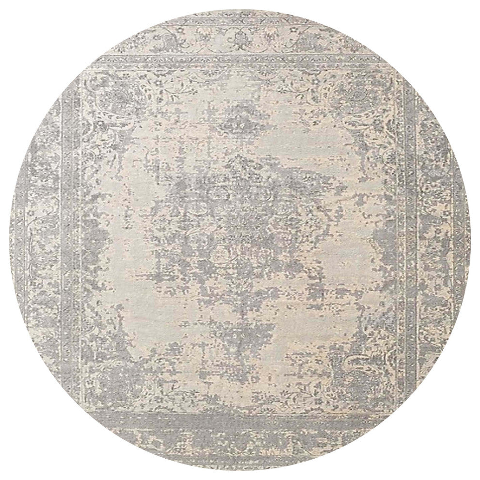 Ahgly Company Indoor Round Mid-Century Modern Area Rugs, 4' Round