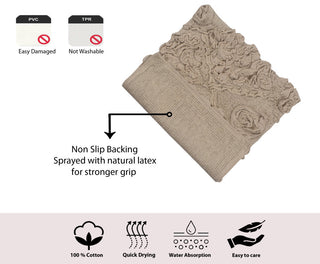 Modesto Bath Rug Bath Rug Set, Machine Wash, 21x34" Rectangle, Linen