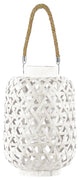 Arvada Bamboo Lantern, Washed White