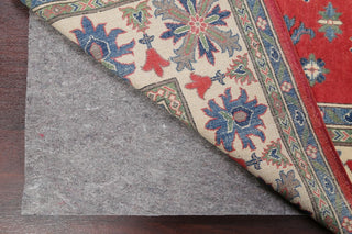 Traditional Pakistani Kazak Handmade Oriental Area Rug Wool, Red, 9'11"X7'10"