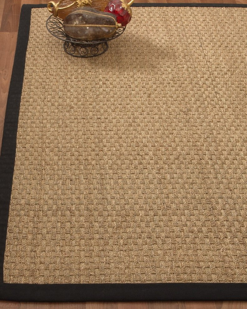 Lancaster Hand-crafted Seagrass Contemporary Area Rug, 9' X 12', Contemporary